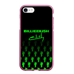 Чехол iPhone 7/8 матовый Billie Eilish: Green & Black Autograph