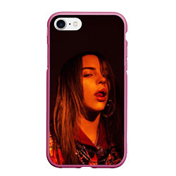 Чехол iPhone 7/8 матовый BILLIE EILISH: Red Mood