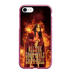 Чехол iPhone 7/8 матовый All The Good Girls Go To Hell