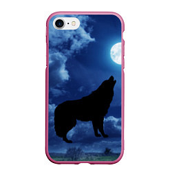 Чехол iPhone 7/8 матовый WOLF