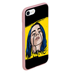 Чехол iPhone 7/8 матовый Billie Eilish, цвет: 3D-баблгам — фото 2