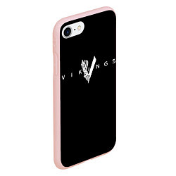 Чехол iPhone 7/8 матовый Vikings, цвет: 3D-светло-розовый — фото 2
