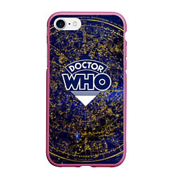 Чехол iPhone 7/8 матовый Doctor Who, цвет: 3D-малиновый