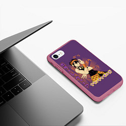 Чехол iPhone 7/8 матовый JoJo Bizarre Adventure, цвет: 3D-малиновый — фото 2