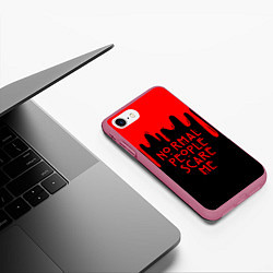 Чехол iPhone 7/8 матовый AHS, цвет: 3D-малиновый — фото 2