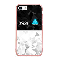 Чехол iPhone 7/8 матовый RK900 CONNOR, цвет: 3D-светло-розовый
