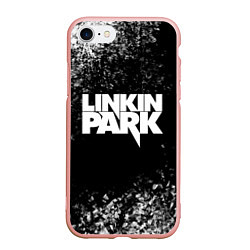 Чехол iPhone 7/8 матовый Linkin Park, цвет: 3D-светло-розовый