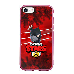 Чехол iPhone 7/8 матовый BRAWL STARS CROW