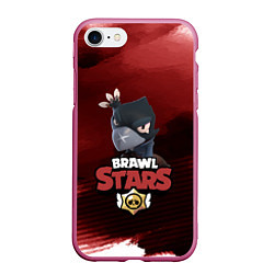 Чехол iPhone 7/8 матовый BRAWL STARS CROW