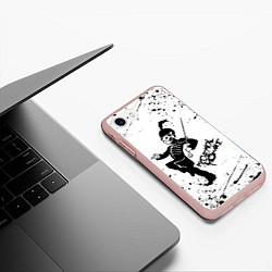 Чехол iPhone 7/8 матовый My Chemical Romance, цвет: 3D-светло-розовый — фото 2