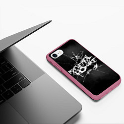 Чехол iPhone 7/8 матовый MY CHEMICAL ROMANCE, цвет: 3D-малиновый — фото 2