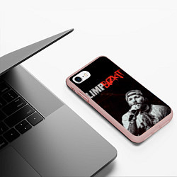 Чехол iPhone 7/8 матовый Limp Bizkit, цвет: 3D-светло-розовый — фото 2