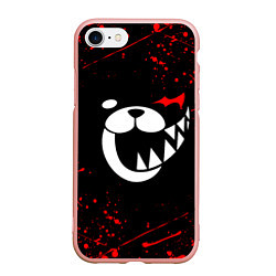 Чехол iPhone 7/8 матовый MONOKUMA, цвет: 3D-светло-розовый