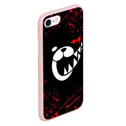 Чехол iPhone 7/8 матовый MONOKUMA, цвет: 3D-светло-розовый — фото 2