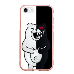 Чехол iPhone 7/8 матовый MONOKUMA, цвет: 3D-светло-розовый