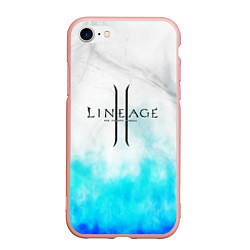 Чехол iPhone 7/8 матовый LINEAGE 2, цвет: 3D-светло-розовый