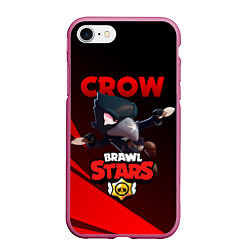 Чехол iPhone 7/8 матовый BRAWL STARS CROW