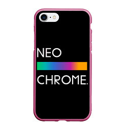 Чехол iPhone 7/8 матовый NEO CHROME, цвет: 3D-малиновый