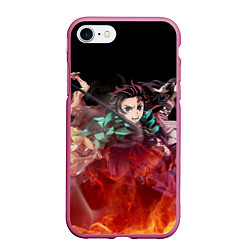 Чехол iPhone 7/8 матовый KIMETSU NO YAIBA