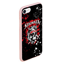 Чехол iPhone 7/8 матовый Stigmata, цвет: 3D-светло-розовый — фото 2