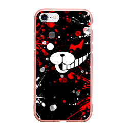 Чехол iPhone 7/8 матовый MONOKUMA, цвет: 3D-светло-розовый