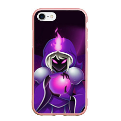 Чехол iPhone 7/8 матовый Terraria, цвет: 3D-светло-розовый