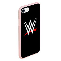 Чехол iPhone 7/8 матовый WWE, цвет: 3D-светло-розовый — фото 2