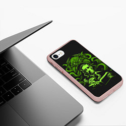 Чехол iPhone 7/8 матовый Cthulhu, цвет: 3D-светло-розовый — фото 2