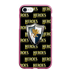 Чехол iPhone 7/8 матовый Heroes of Might and Magic, цвет: 3D-малиновый