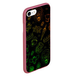 Чехол iPhone 7/8 матовый CONOR McGREGOR, цвет: 3D-малиновый — фото 2