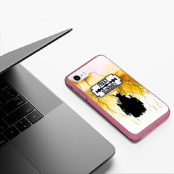 Чехол iPhone 7/8 матовый Острые козырьки, цвет: 3D-малиновый — фото 2