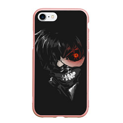 Чехол iPhone 7/8 матовый Tokyo Ghoul, цвет: 3D-светло-розовый