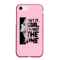 Чехол iPhone 7/8 матовый I Get It, Girl, цвет: 3D-малиновый