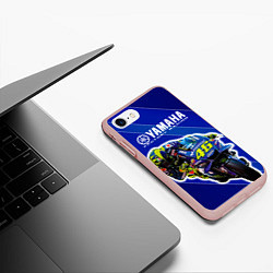 Чехол iPhone 7/8 матовый Valentino Rossi, цвет: 3D-светло-розовый — фото 2