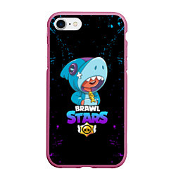 Чехол iPhone 7/8 матовый BRAWL STARS LEON SHARK,