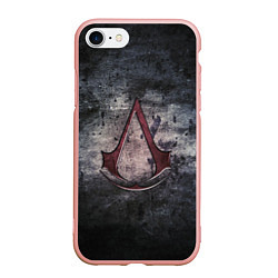 Чехол iPhone 7/8 матовый Assassin’s Creed, цвет: 3D-светло-розовый