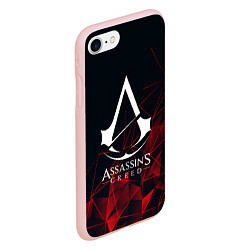 Чехол iPhone 7/8 матовый ASSASSINS CREED, цвет: 3D-светло-розовый — фото 2