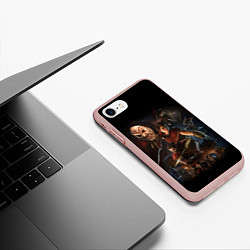 Чехол iPhone 7/8 матовый ASSASSINS CREED, цвет: 3D-светло-розовый — фото 2
