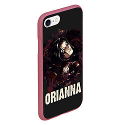 Чехол iPhone 7/8 матовый Orianna, цвет: 3D-малиновый — фото 2