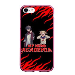 Чехол iPhone 7/8 матовый My Hero Academia, цвет: 3D-малиновый