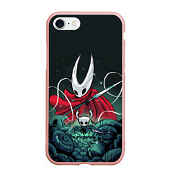 Чехол iPhone 7/8 матовый Hollow Knight, цвет: 3D-светло-розовый