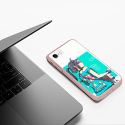Чехол iPhone 7/8 матовый Ibuki Mioda, цвет: 3D-светло-розовый — фото 2
