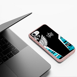 Чехол iPhone 7/8 матовый ВВС России Камуфляж, цвет: 3D-светло-розовый — фото 2