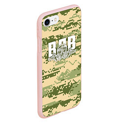 Чехол iPhone 7/8 матовый ВДВ, цвет: 3D-светло-розовый — фото 2