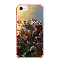 Чехол iPhone 7/8 матовый Heroes of Might and Magic, цвет: 3D-светло-розовый