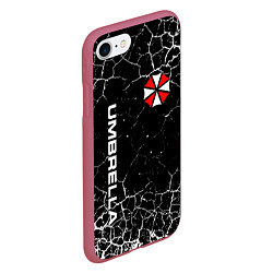 Чехол iPhone 7/8 матовый UMBRELLA CORPORATION, цвет: 3D-малиновый — фото 2