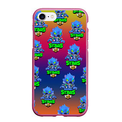 Чехол iPhone 7/8 матовый Brawl stars, цвет: 3D-малиновый