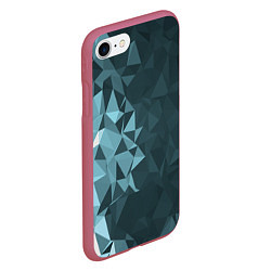 Чехол iPhone 7/8 матовый Turquoise shift, цвет: 3D-малиновый — фото 2