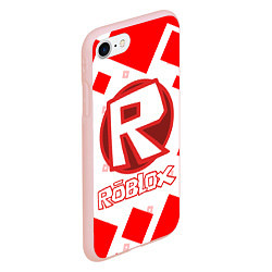 Чехол iPhone 7/8 матовый ROBLOX, цвет: 3D-светло-розовый — фото 2