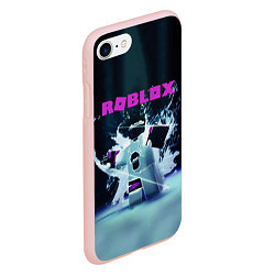 Чехол iPhone 7/8 матовый ROBLOX, цвет: 3D-светло-розовый — фото 2